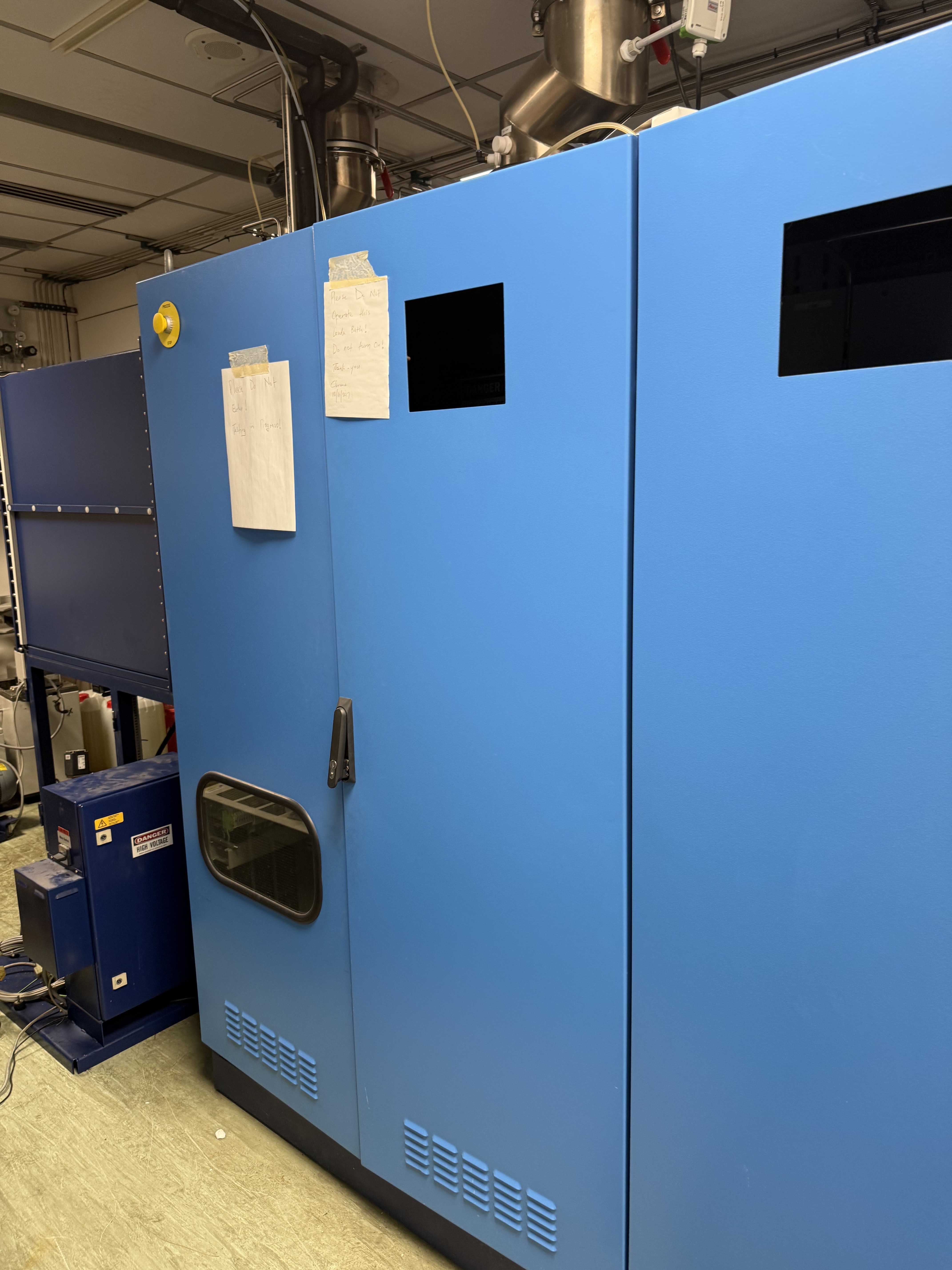 Before: industrial photonics-lab equipment staged for clearance.